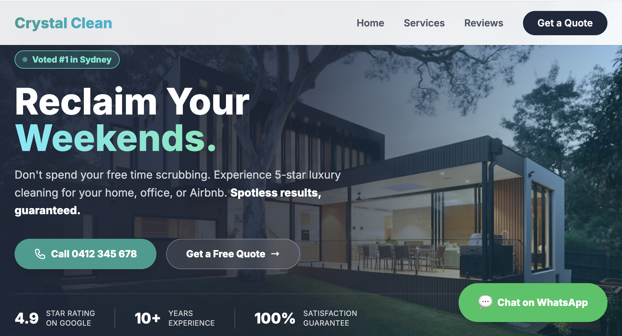 Sydney Cleaning Pro website preview